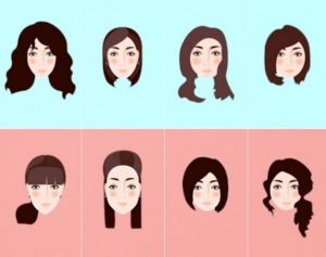 قصات الشعر حسب شكل الوجه للنساء