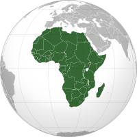 موقع قارة إفريقيا