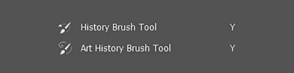 أدوات فرشاة السجل The History Brush tools [Y]
